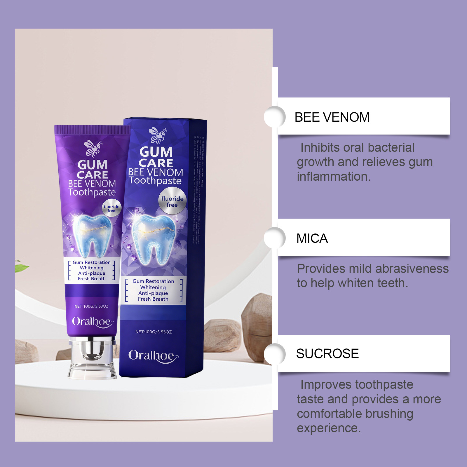 Bee Venom Toothpaste Teeth Bri - đánh giá và giá Remineralizing Toothpaste