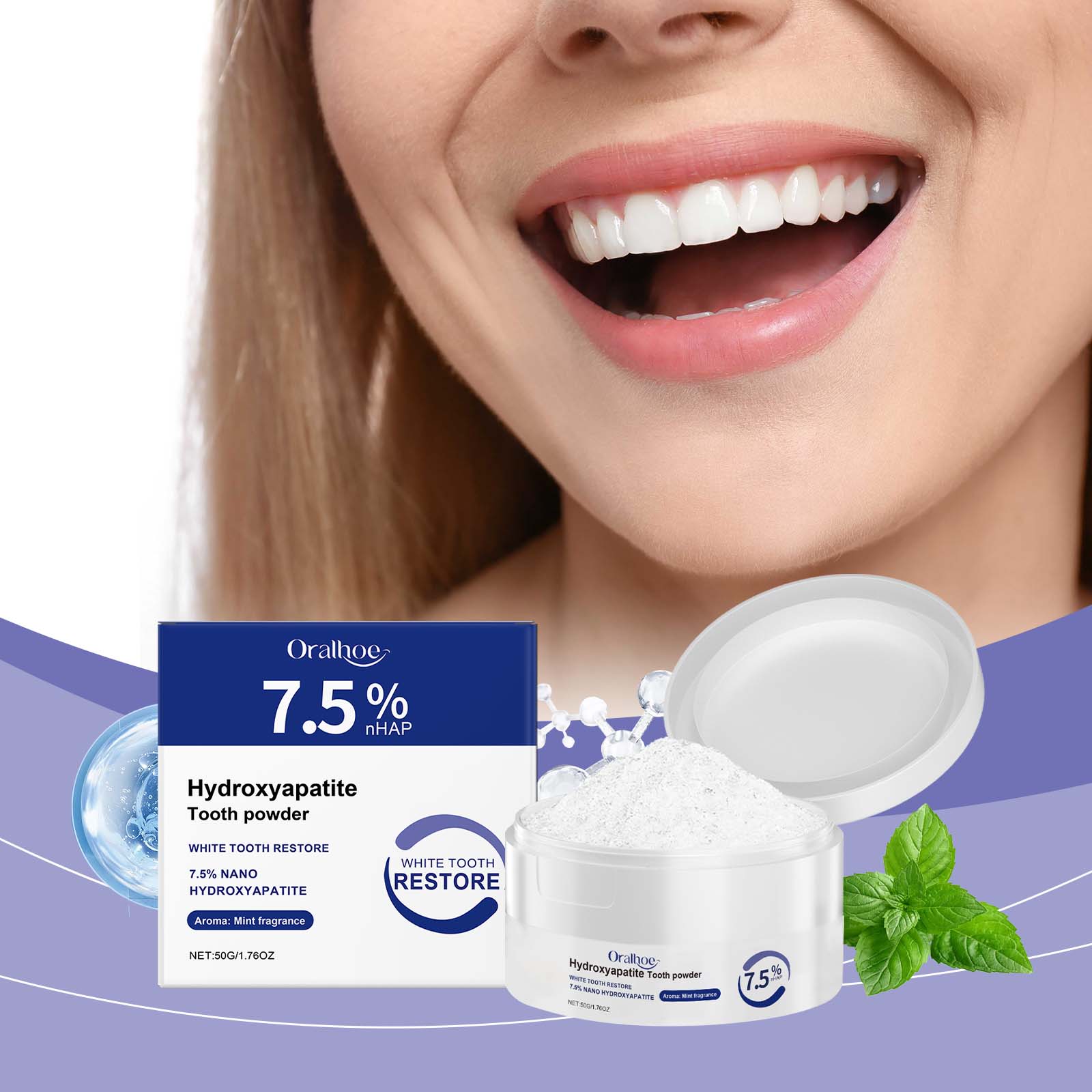 Delicate teeth care, strong cl - đánh giá và giá Teeth Whitening Oil Pulling