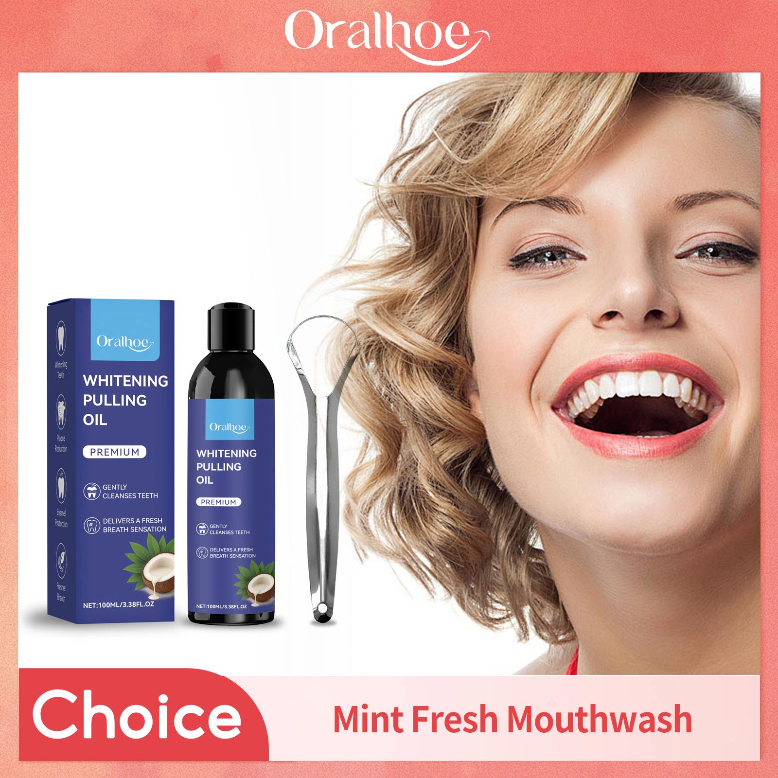 Coconut Pulling Oil With Tongu - đánh giá và giá Teeth Whitening Oil Pulling