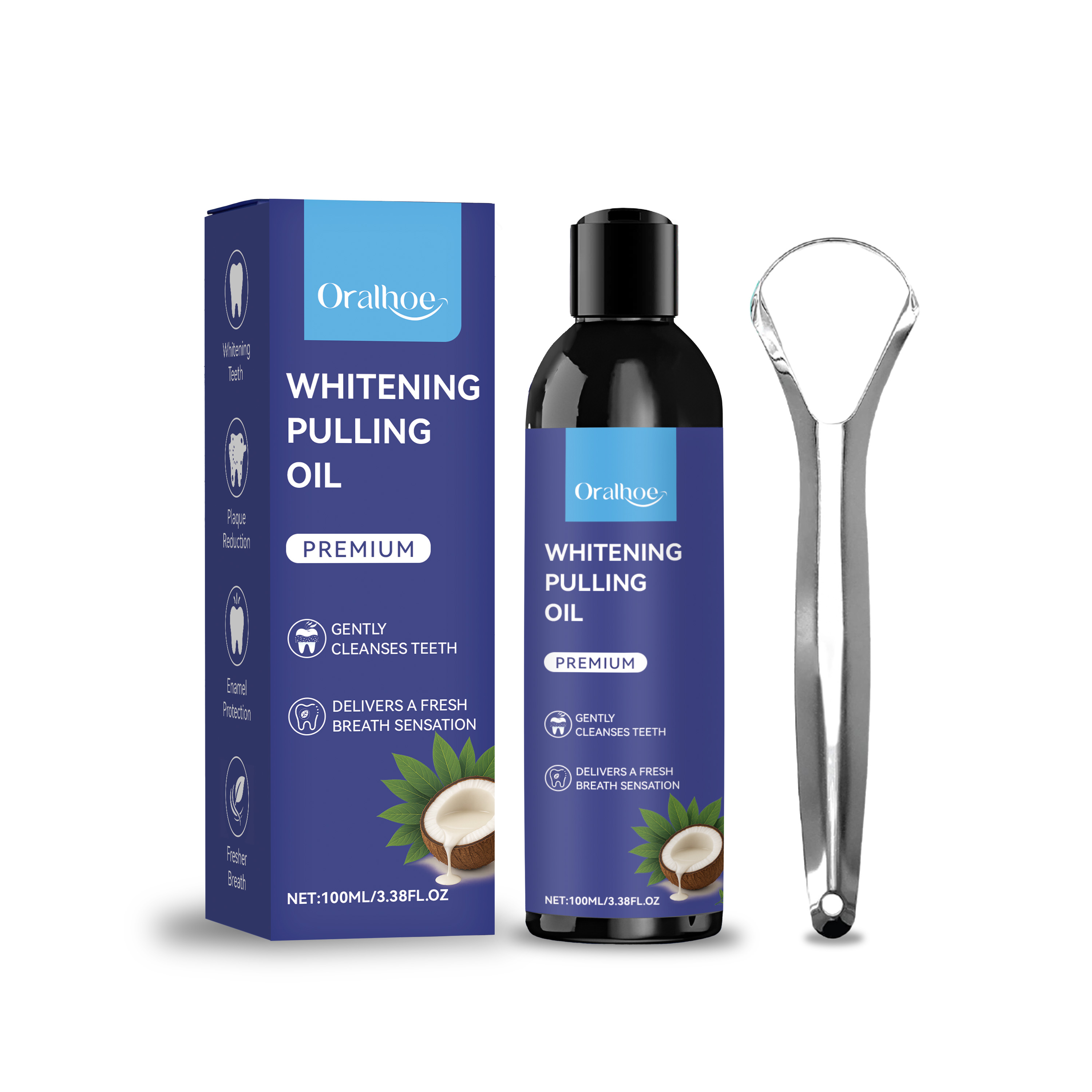 Coconut Pulling Oil With Tongu - đánh giá và giá Teeth Whitening Oil Pulling