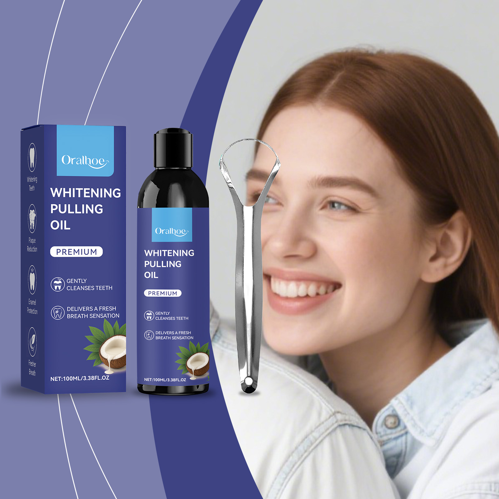 Coconut Pulling Oil With Tongu - đánh giá và giá Teeth Whitening Oil Pulling