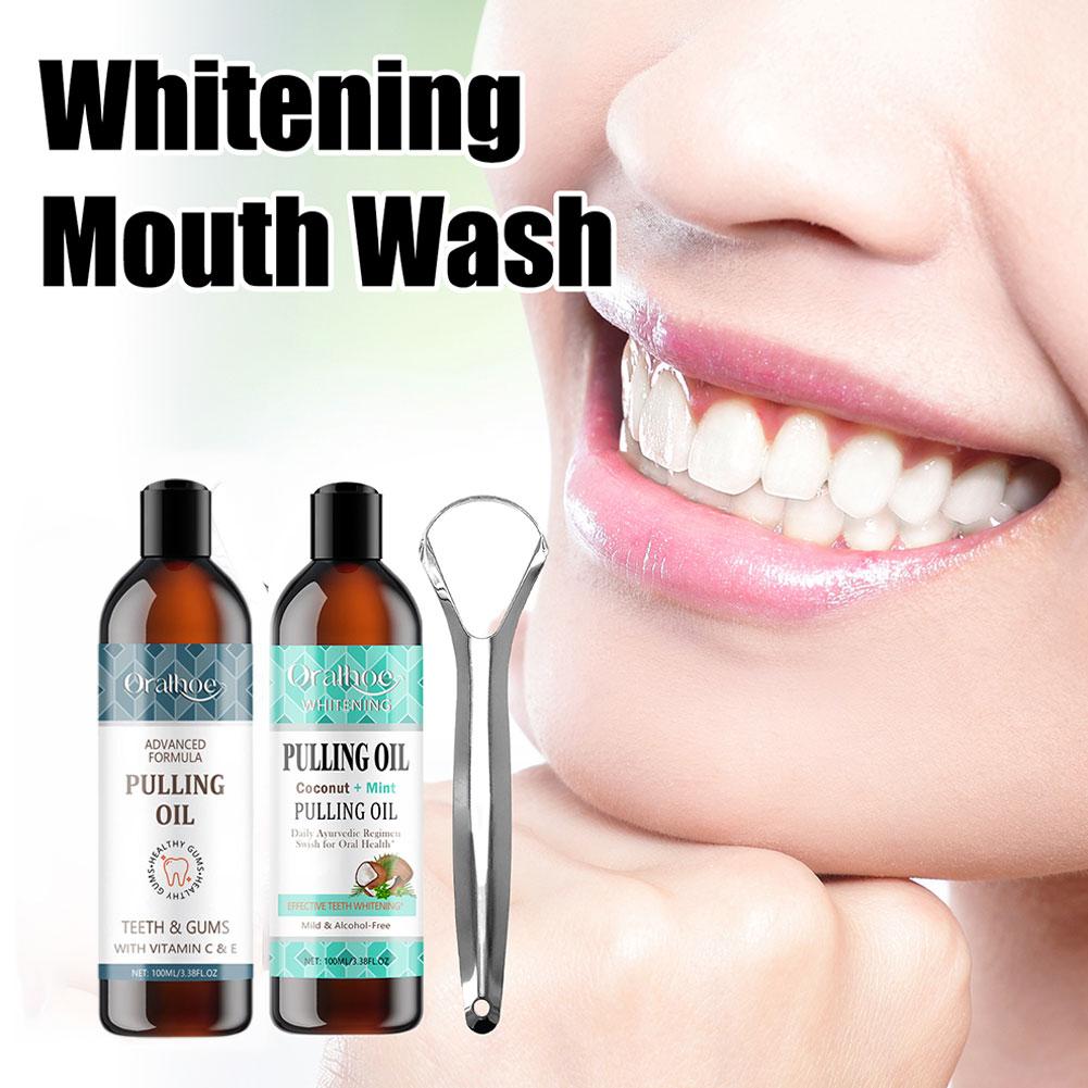 Coconut Mint Pulling Oil Mouth - đánh giá và giá Teeth Whitening Oil Pulling