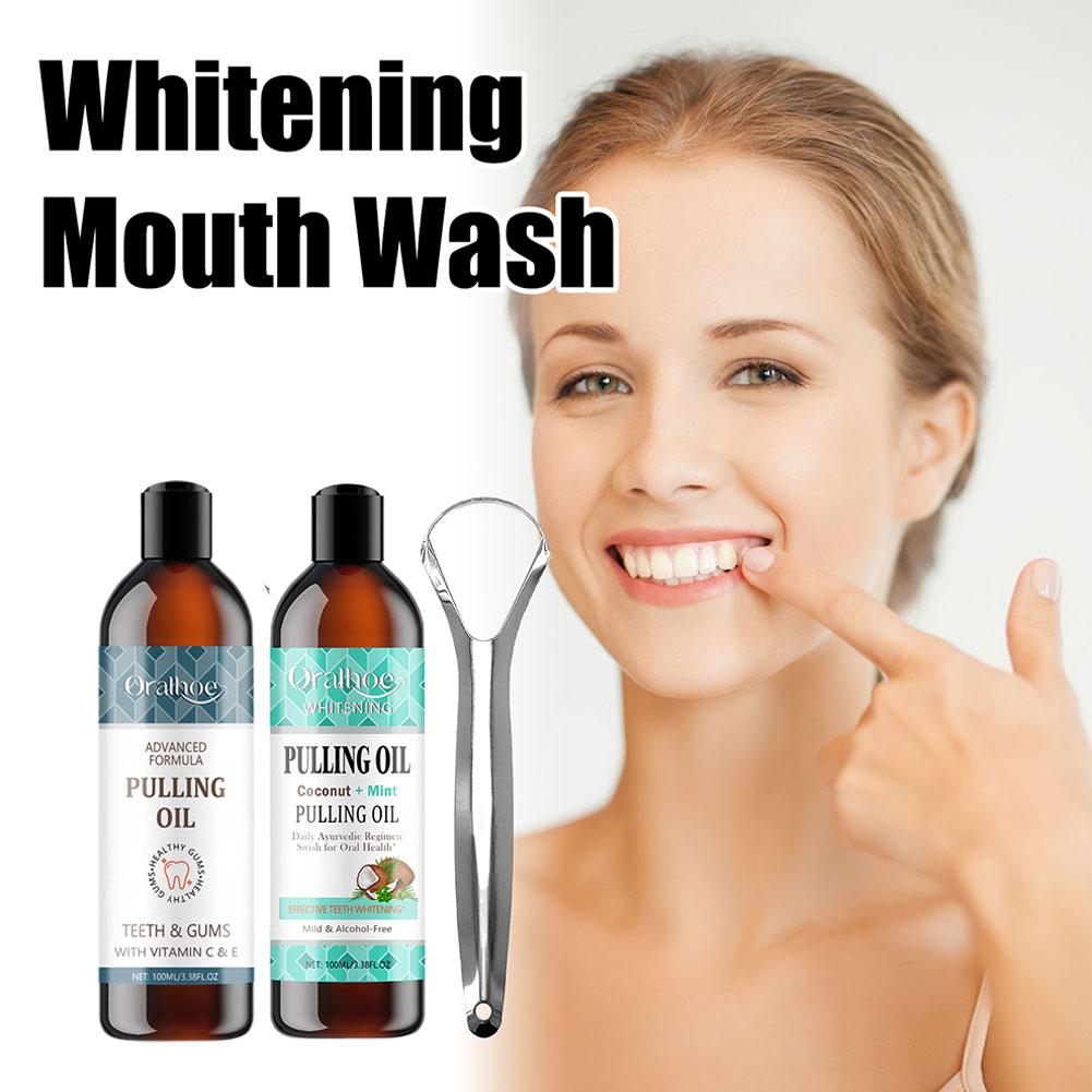 Coconut Mint Pulling Oil Mouth - đánh giá và giá Teeth Whitening Oil Pulling