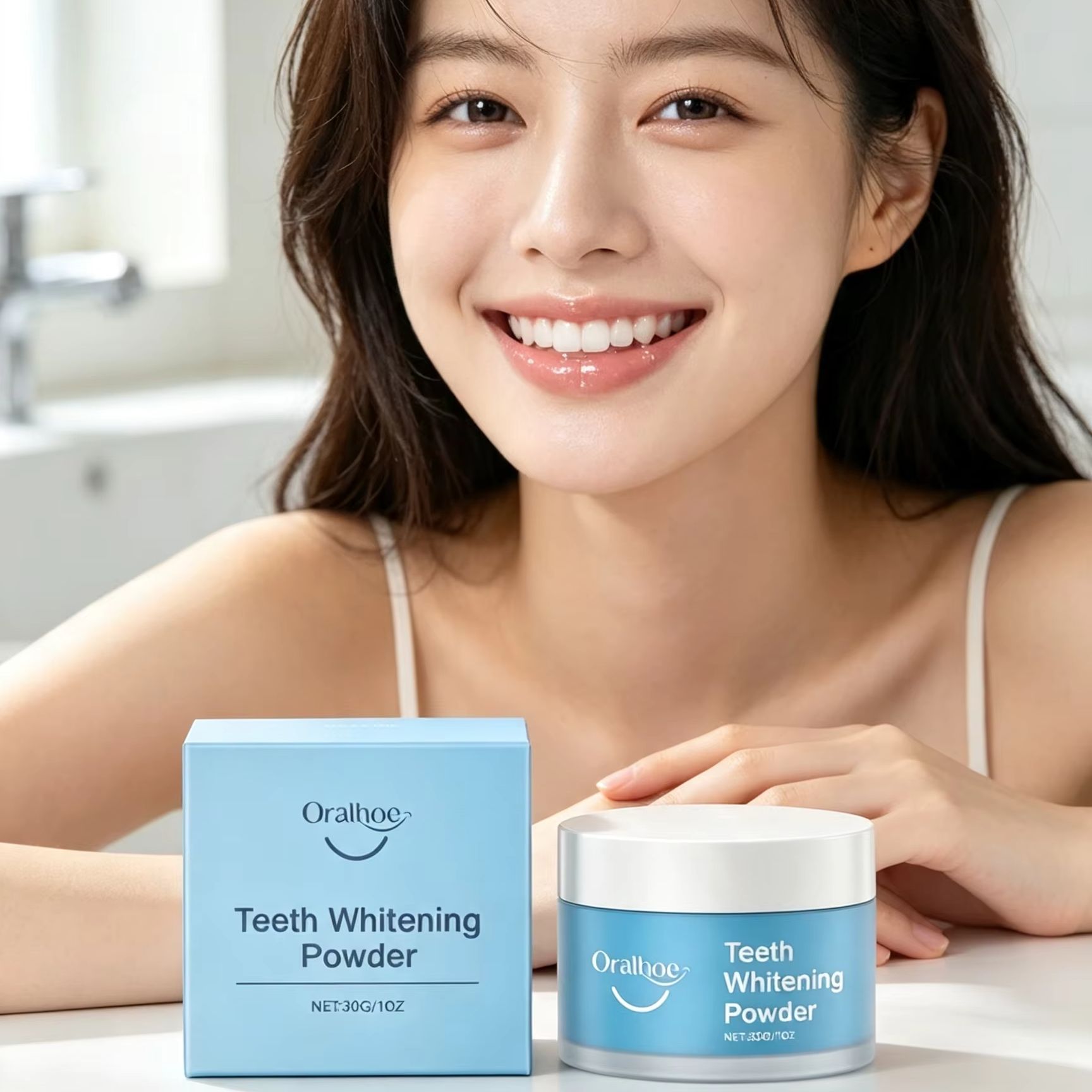 Oralhoe Tooth Powder for Brush - đánh giá và giá Teeth Whitening Singapore