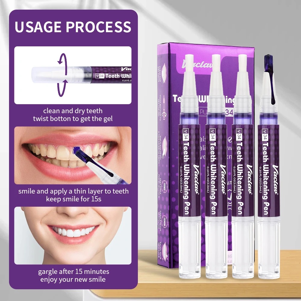 Vaclav V34 Purple teeth whiten - đánh giá và giá Teeth Whitening Singapore