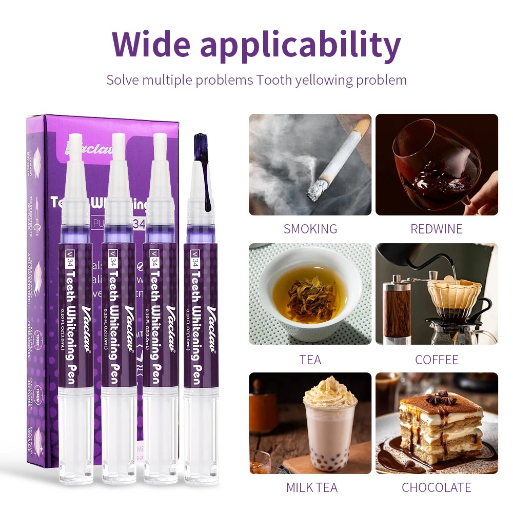 Vaclav V34 Purple teeth whiten - đánh giá và giá Teeth Whitening Singapore